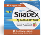 Stridex XL Face &amp; Body Pads, Salicylic Acid, Jar of 90 Pads - $11.95
