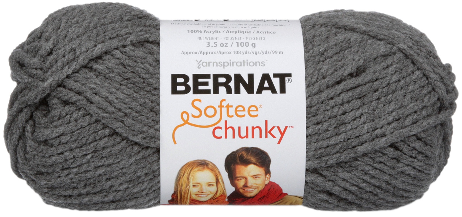  Bernat Softee Chunky Pumpkin Yarn - 3 Pack of 100g/3.5