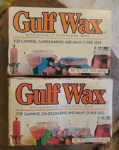 New Vintage Gulfwax 4 Cakes Household Paraffin Wax for Canning 
