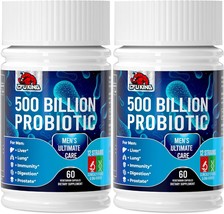 Probiotics for Men, 500 Billion CFU + 12 Strains Men's Probiotic with Turmeric C - $80.15