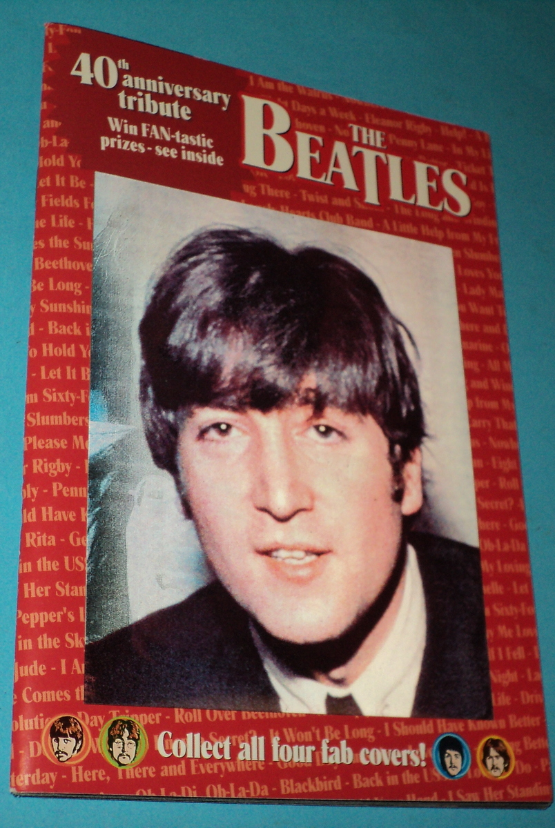 The Beatles 40th Anniversary Tribute Magazine 2003 Hologram Cover Used ...