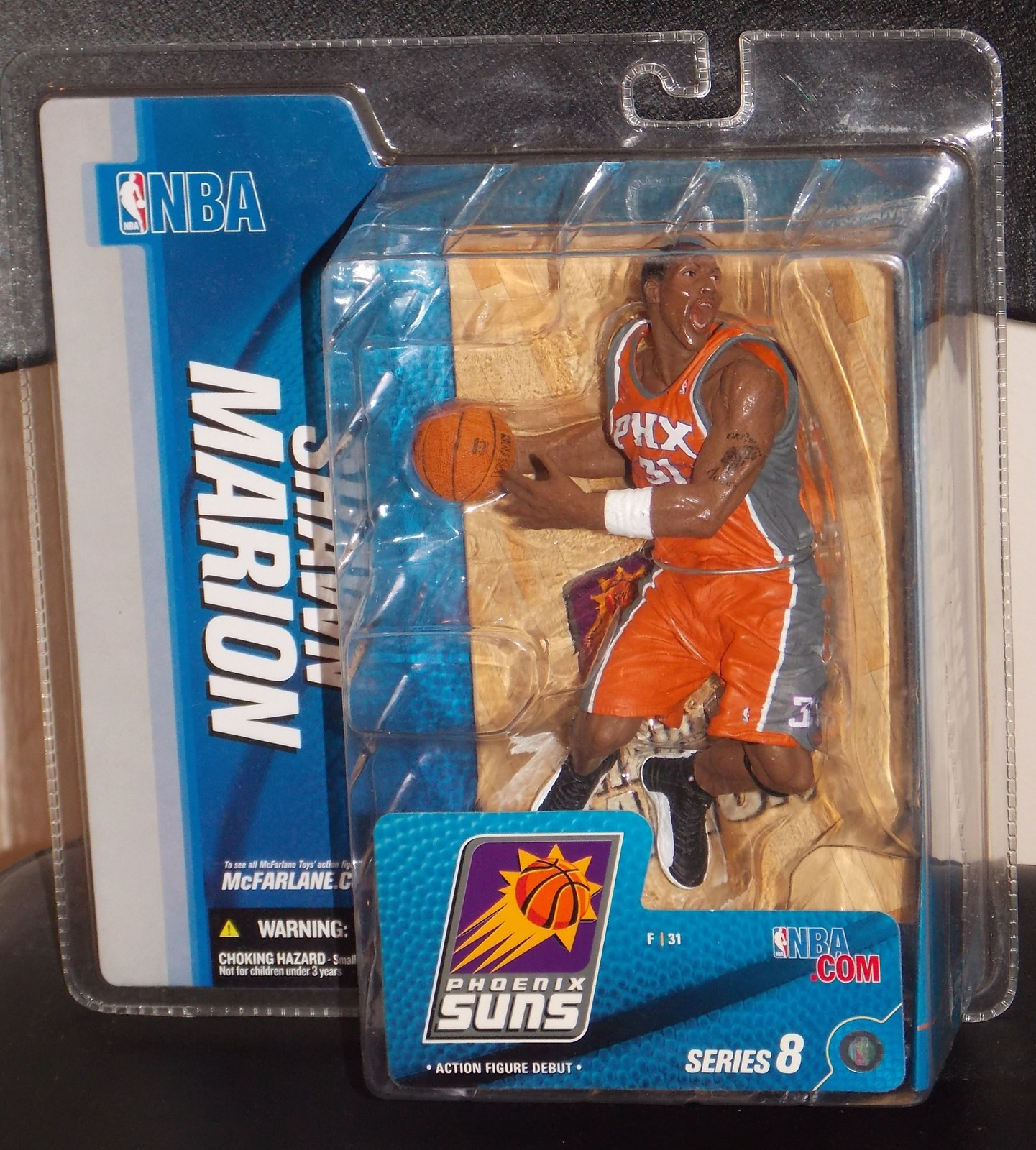 Mcfarlane NBA Series 8 Shawn Marion Figure in Variant Phoenix Suns Orange  Jersey