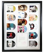 Madonna Signed Framed 29x37 Letter &amp; Career CD Collection Display JSA LOA - $1,583.99