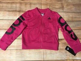 Adidas little girls track jacket Sz 5 new - $18.69