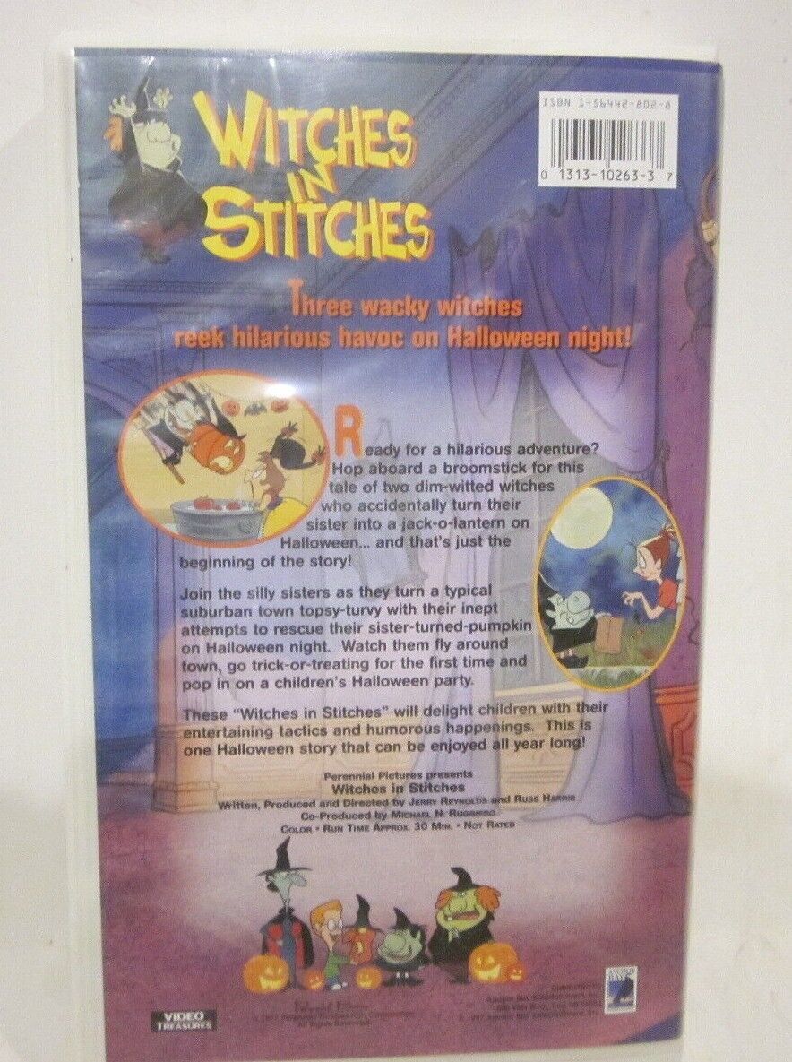 WITCHES IN STITCHES Vhs Video Tape 1997 Animated Halloween Anchor Bay ...