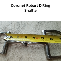 Robart Coronet D Ring Snaffle Stainless Steel Horse Bit copper inlay USED image 6