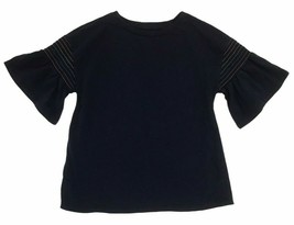 Arizona Jean Co. Girl's Dark Blue Blouse Size XL(16) - Ruffled Stripes Sleeve - $8.14
