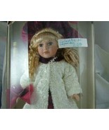 Mint Collector&#39;s Choice, Beautiful Blonde Doll in Burgundy w/White Cheni... - $23.99