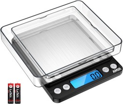 CHWARES Food Scale, Rechargeable Kitchen Scale with Trays 3000g/0.1g, Mini  Scale with Tare Function Digital Scale Grams and Ounces for Weight Loss