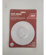 Ace 46166 Hair Snare 5 in. D Plastic Sink Strainer White - $5.69