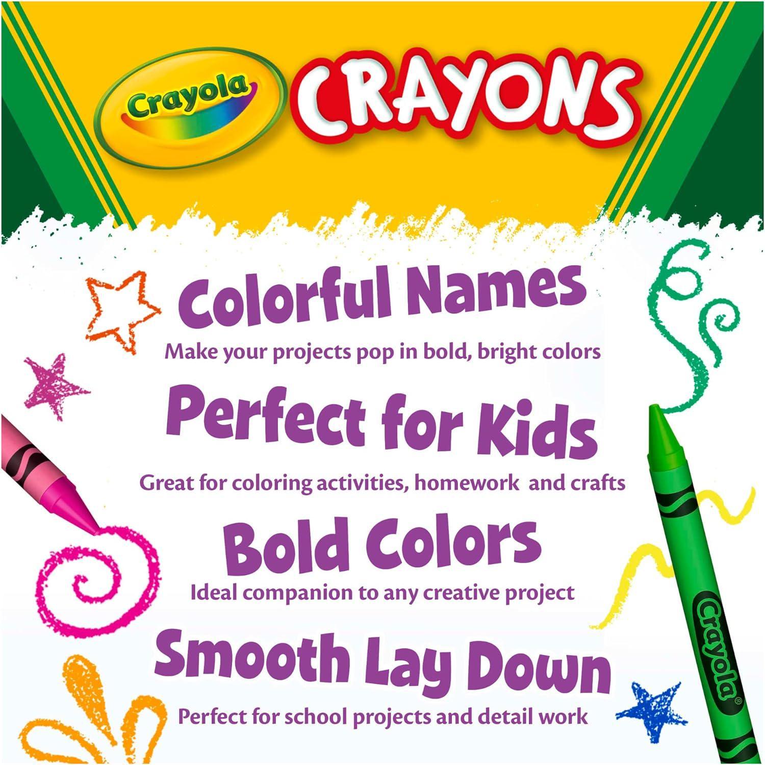  Crayola Crayons in Specialty Colors (120ct), Art Supplies for  Kids, Gifts for Boys & Girls [ Exclusive] : Toys & Games