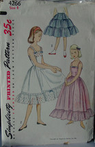 Vintage Pattern 1950s Child&#39;s Slip, Petticoat sz 8, 26&quot; chest 23&quot; waist - $6.99