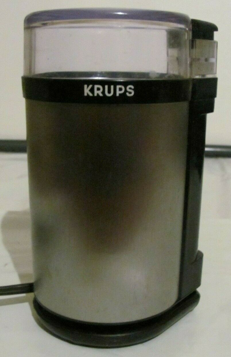 Krups Fast One Touch Coffee Bean Mill Grinder Type 203 Black Tested