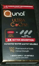 1 - Qunol Ultra CoQ10 Dietary Supplement 100 mg 30 Softgels EXPIRE 7/2023 (G7) - $21.80