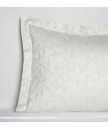 Sferra Terracina Slate Standard Pillow Sham Leaf Pattern Cotton Sateen I... - $62.00