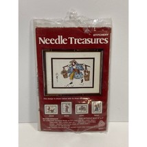 Vintage 1983 Needle Treasures Stitchery 00541 WATER VENDOR - $14.85