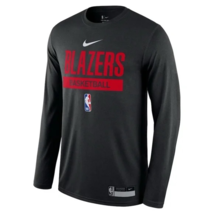NWT men&#39;s size medium Portland Trail Blazers on court LS logo Tee PDX - $31.34