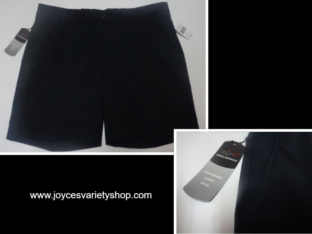 Primary image for Greg Norman Performance Shorts NWT SZ 36 Black Free Shipping