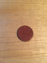 Vintage 1940s OPA Red Point 1 Ration Coin image 3
