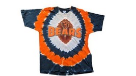 Liquid Blue Chicago Bears Tie-dye T-Shirt 90s Made In USA L Vintage Whit... - $80.75