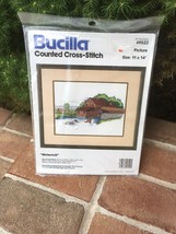 Bucilla Counted Cross Stitch "Watermill" 49522 11X14 - $25.75