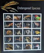 USPS Stamp Sheet 50th Anniversary Endangered Species Act 2022 - $19.95