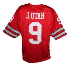 Johnny Utah Point Break Movie Keanu Reaves Men Football Jersey Red Any Size image 1