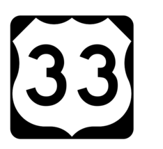 US Route 33 Sticker R1899 Highway Sign Road Sign - $1.45+