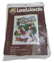 LeeWards WINTER WONDERLAND Crewel Embroidery Kit Vintage New Sealed 35-6... - $27.92