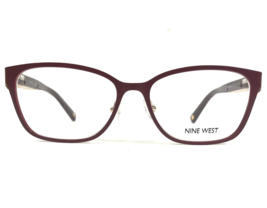 Nine West Eyeglasses Frames NW1070 602 Burgundy Red Gold Square 52-15-135 - $55.89