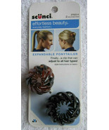 2 Scunci Plastic Expandable Ponytailers Adjusting Hair Clip Spreads Open... - $10.00