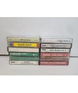 Lot of 12 Mixed Holiday Christmas Vintage Cassette Tapes Randy Travis Th... - $12.82