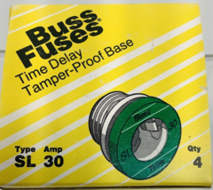 Cooper Industries Bussmann Fuses ~Time delay &amp; Tamper-Proof SL-30 Amp 1 ... - $12.16