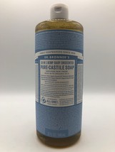 Dr. Bronner&#39;s Pure Castile Hemp Baby Unscented Liquid Soap 32 oz Bs167 - $11.29