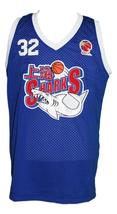 Jimmer Fredette #32 Shanghai Sharks Basketball Jersey New Sewn Blue Any Size image 1