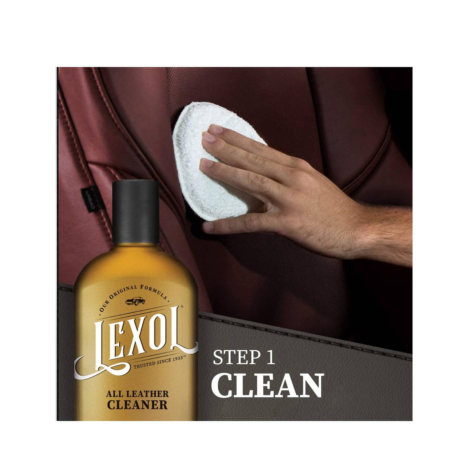 Lexol Leather Conditioner and Leather Cleaner Kit 8 oz Bottles