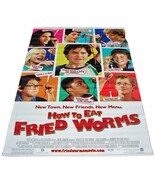 2006 HOW TO EAT FRIED WORMS Movie Vinyl Theater Banner 48&quot;x70&quot;     (5) - $49.99