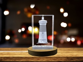 LED Base included | A Beacon of Hope | Marine lighthouse 3d engraved cry... - $29.99+
