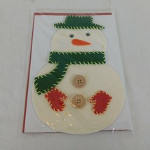 Paper Magic Group Christmas Greeting Card Snowman Winter Hat Scarf Mitte... - $4.00