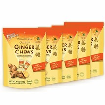 5 PACK PRINCE OF PEACE GINGER MANDARIN ORANGE CHEWS CANDY SWEET &amp; SPICY  - $24.75