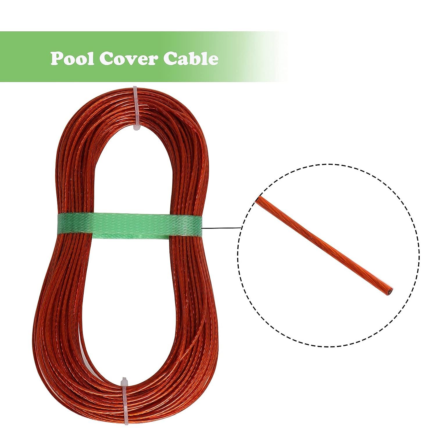Pool Cover Cable Wire Ratchet Winch For Above Ground Swimming Pool Covers 100Fe Pool Covers