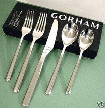 Gorham Carrie 5 Piece Place Setting 18/10 Stainless Flatware Set New - $29.90