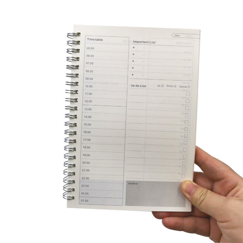 Dot Grid Spiral Notebook for Journaling, A5, 6 Holes Refillable Paper,  Handmade - Notebookpost