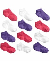 Jefferies Socks Girls Low Cut Solid White Pink Purple Liner Cotton Ankle... - $16.99