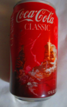 Coca Cola Classic 1986 Edition Santa Christmas Can  Full Top Dented - $1.49