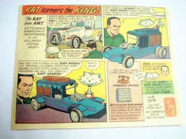 1965 AMT Models Color Ad Ala Cart & Surf Woody with George Barris and  The Kat - $7.99