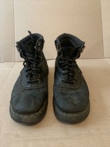 Dr Marten Air Wair Cecil Leather Black Work Boots Men's Size 12 BEAT - $29.69