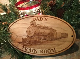 PERSONALIZED TRAIN ROOM SIGN  Steam Engine Railroad Gifts - Free Persona... - $50.00