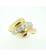 Authenticity Guarantee 
14k Yellow and Rose Gold Genuine Natural Diamond... - $628.65