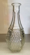 Indiana Glass 1960&#39;s Diamond Point Glass Decnater 9.5  Tall (No Stopper) - $12.20